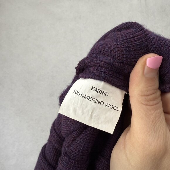 Peter Millar Jacket Womens Medium Purple Merino Wool Belted Safari Field Coat - Picture 6 of 8